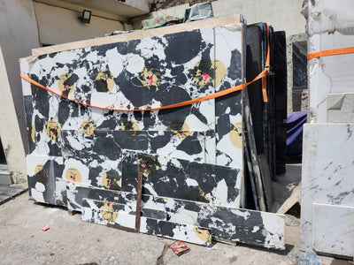 Grey Night Marble Slab – Premium Quality for Kitchen Tops, Table Tops & Stairs